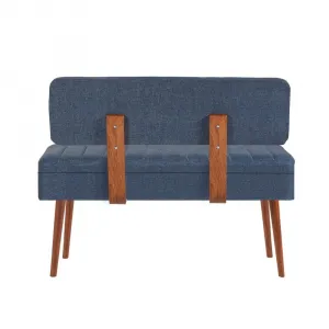 Bank Vina 1048 - 1 - Walnut, Dark Blue