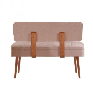 Kalune Design Lavice VINA II s úložným prostorem 110 cm ořech/béžová