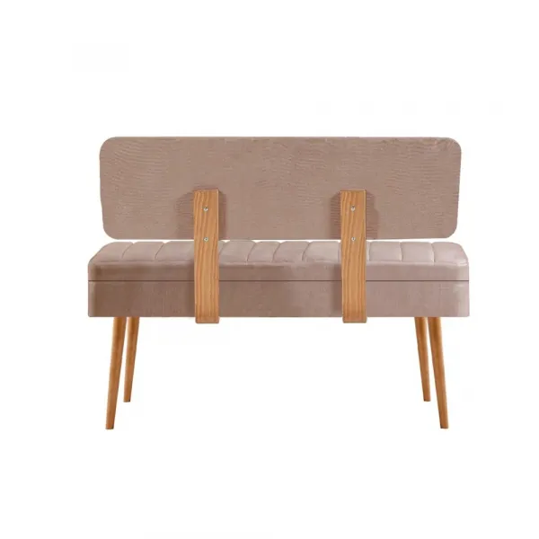 Kalune Design Lavice VINA II s úložným prostorem 110 cm borovice atlantic/béžová