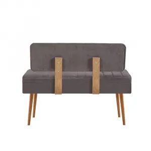 Kalune Design Lavice VINA II s úložným prostorem 110 cm borovice atlantic/antracitově šedá