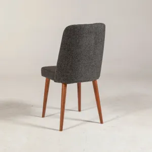 Stolička Vina Sandalye Anthracite, Walnut