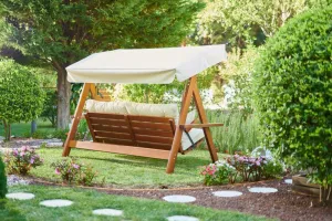Garden Triple Swing Chair Lyon 2400 - Beige