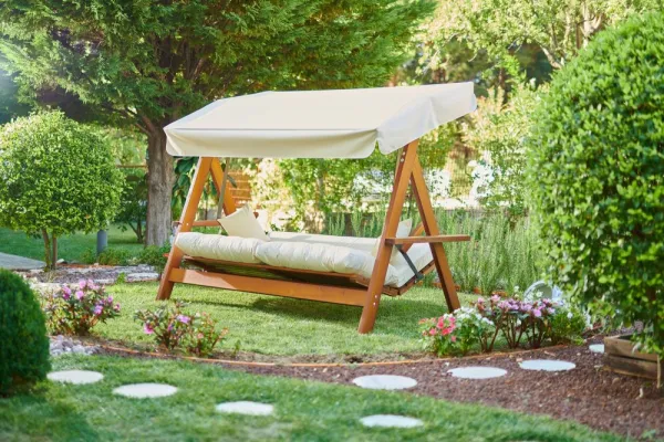 Garden Triple Swing Chair Lyon 2400 - Beige