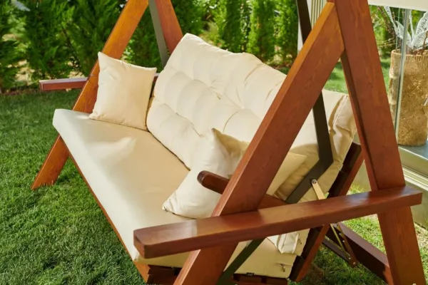 Garden Triple Swing Chair Lyon 2400 - Beige
