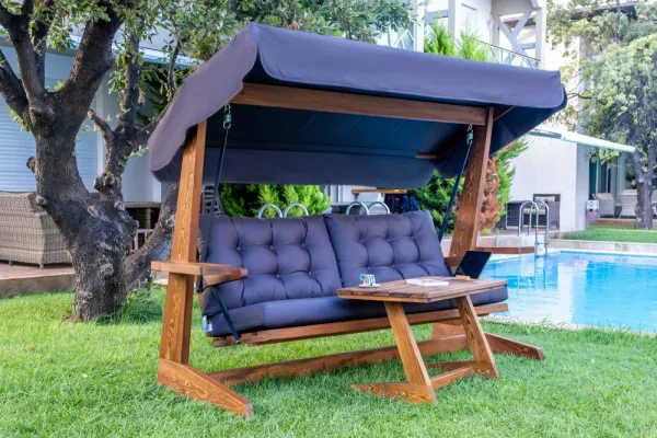 Garden Triple Swing Chair Viva 2400 - Anthracite