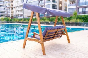 Garden Double Swing Chair Pera 2000 - Anthracite