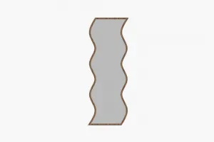 Zrkadlo Safi - White, Walnut