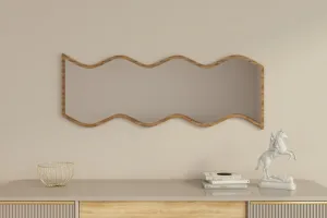 Zrkadlo Safi - White, Walnut