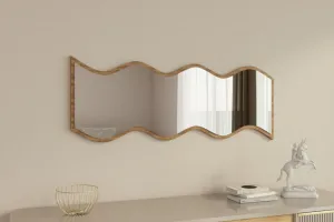 Zrkadlo Safi - White, Walnut