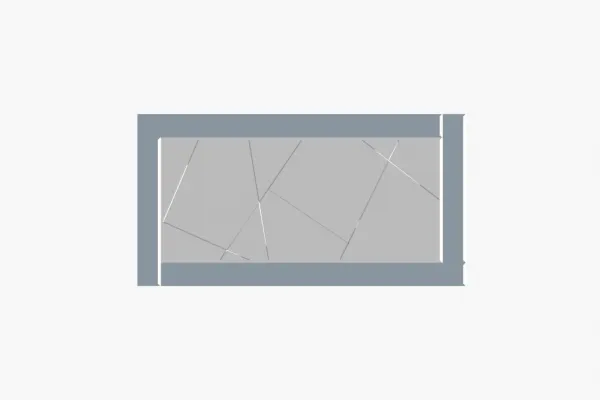 Zrkadlo Pierre - Fume, White