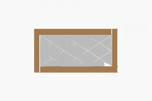 Zrkadlo Pierre - Bronze, White v2