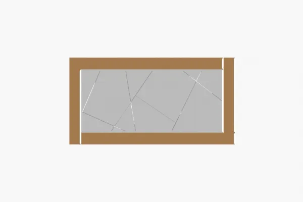 Zrkadlo Pierre - Bronze, White