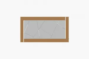Zrkadlo Pierre - Bronze, White