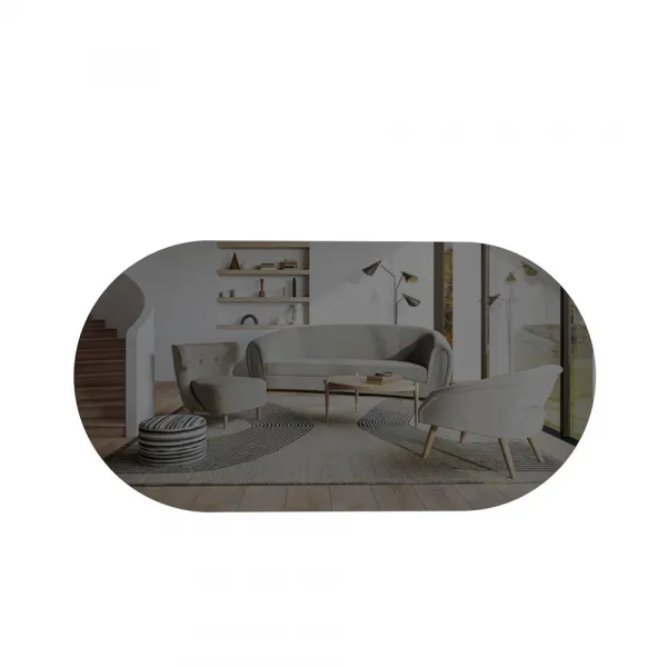 Zrkadlo Riors - Dark Grey, Gold