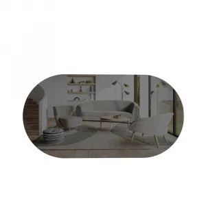 Zrkadlo Riors - Dark Grey, Gold