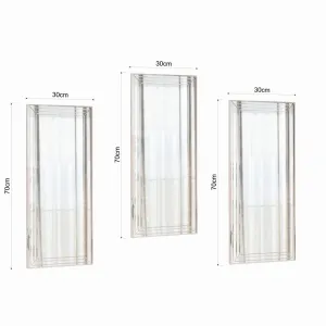 Decorative Mirror Set (3 Pieces) Mini Neom - Transparent