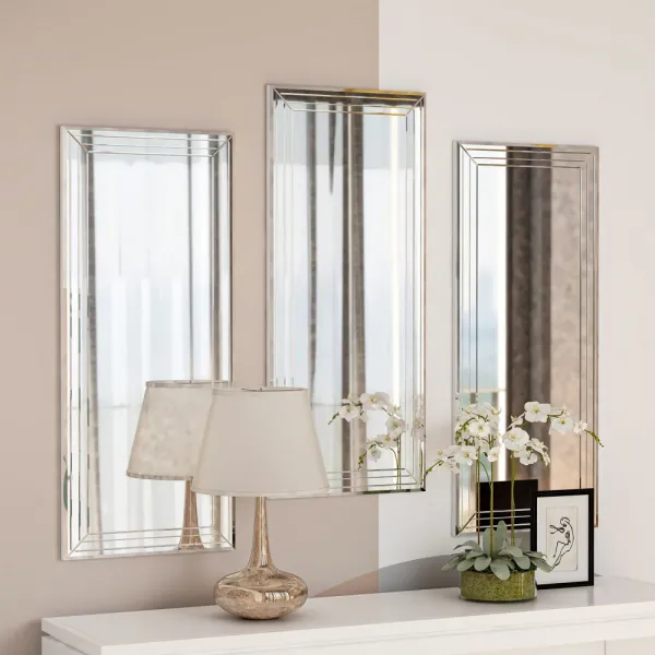 Decorative Mirror Set (3 Pieces) Mini Neom - Transparent