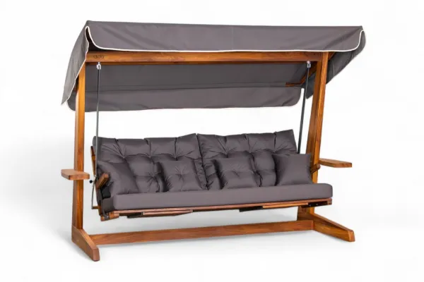 Garden Triple Swing Chair Luna Deluxe 2600 - Anthracite