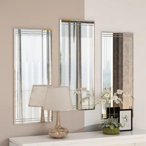 Decorative Mirror Set (3 Pieces) Mini Buhem - Transparent