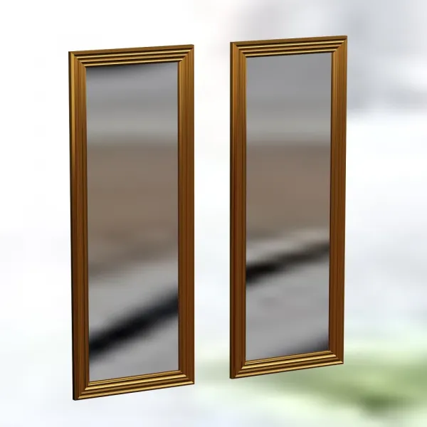 Mirror Set (2 Pieces) Candy - Gold