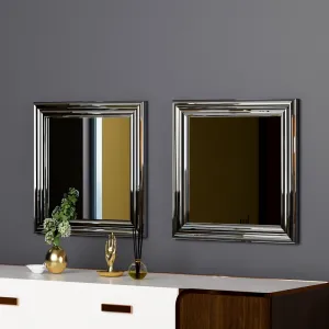Mirror Set (2 Pieces) Bale - Silver