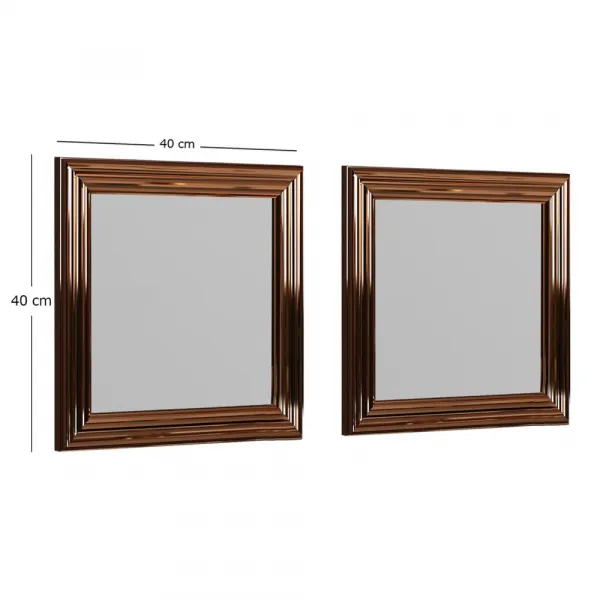 Mirror Set (2 Pieces) Bale - Bronze