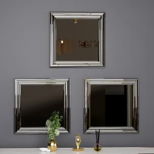 Mirror Set (3 Pieces) Otto - Silver