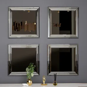Mirror Set (4 Pieces) Loza - Silver