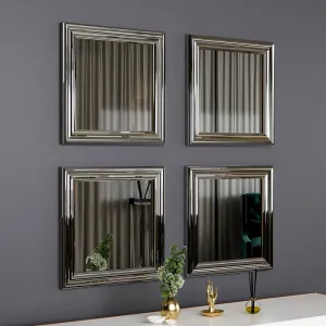 Mirror Set (4 Pieces) Loza - Silver