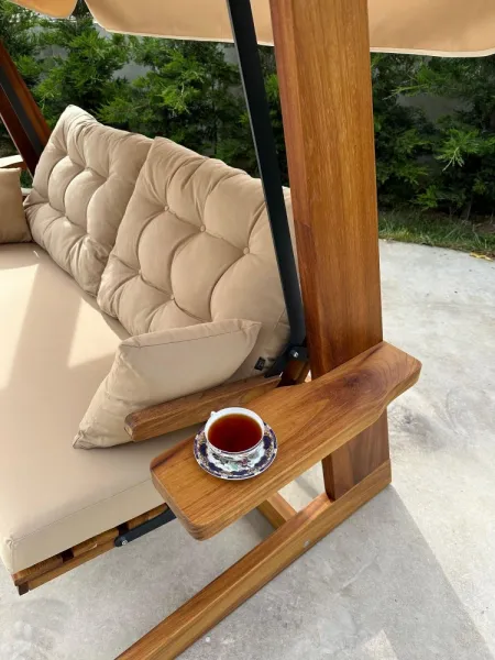 Garden Triple Swing Chair Sia 2400 - Camel