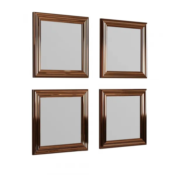 Mirror Set (4 Pieces) Loza - Bronze
