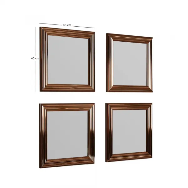 Mirror Set (4 Pieces) Loza - Bronze