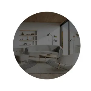 Zrkadlo Oneas - Dark Grey, Silver