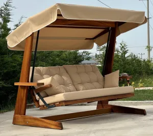 Garden Triple Swing Chair Sia 2400 - Camel
