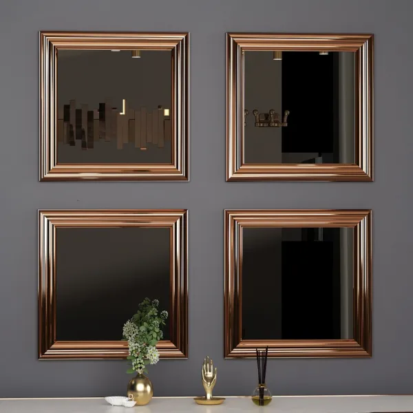 Mirror Set (4 Pieces) Loza - Bronze
