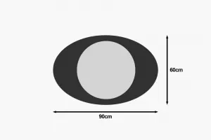 Zrkadlo Obble - Black