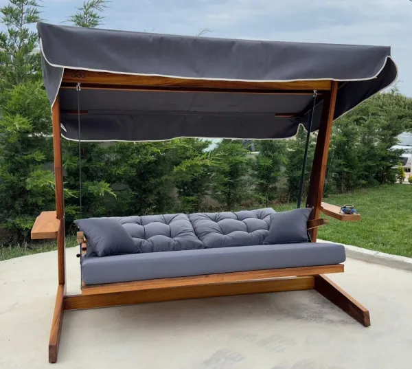 Garden Triple Swing Chair Sia 2400 - Anthracite