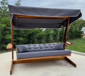 Garden Triple Swing Chair Sia 2400 - Anthracite