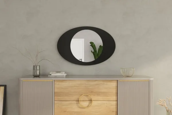 Zrkadlo Obble - Black