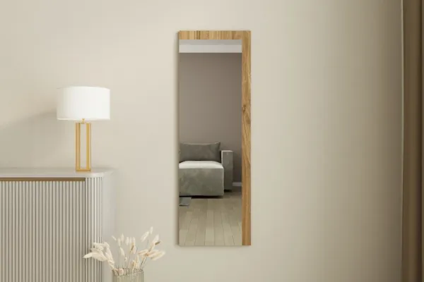 Zrkadlo Lariya - White, Walnut