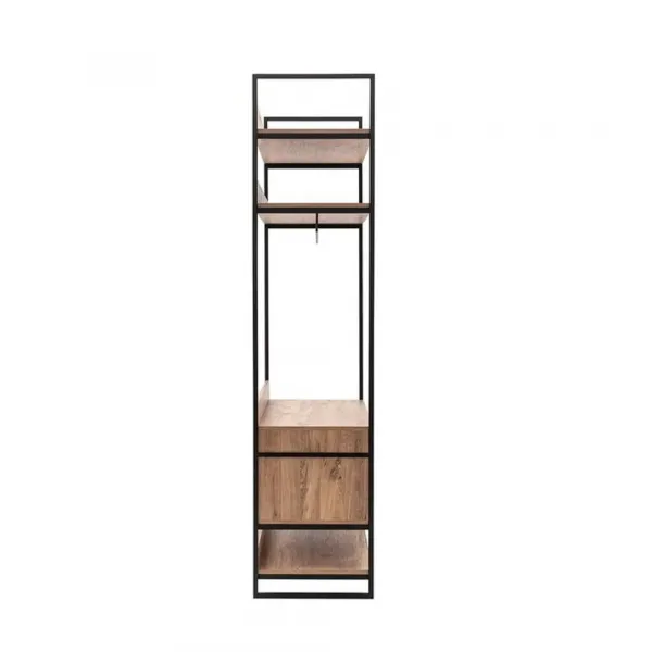 Kalune Design Šatní skříň Dynamic 104 cm borovice Atlantic/černá