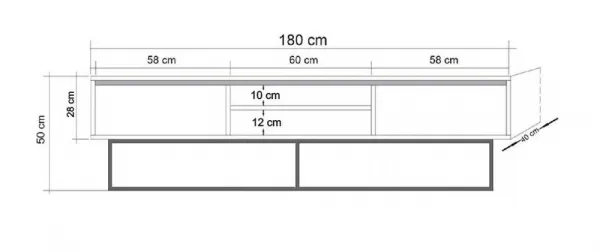 TV stolík Rodez 180