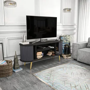 TV stolík Stor - Black, Anthracite