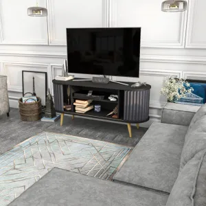 TV stolík Stor - Black, Anthracite