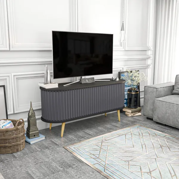 TV stolík Stor - Black, Anthracite