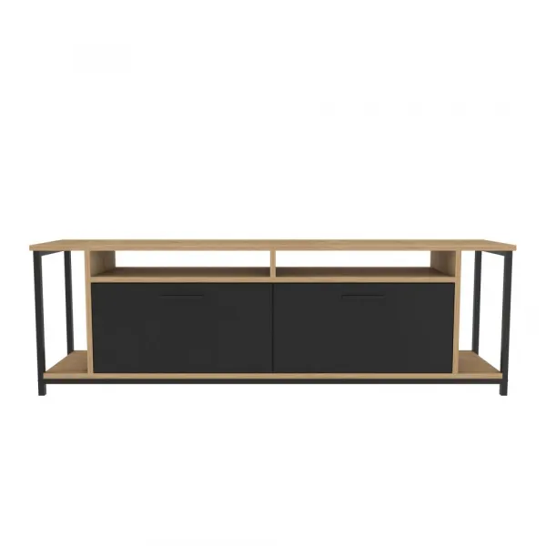 TV stolík Omar - Oak, Black