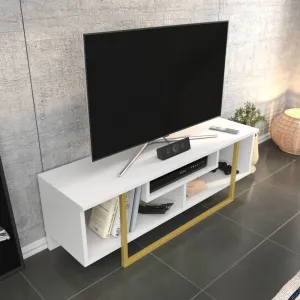 TV stolík Asal 120 - Gold, White