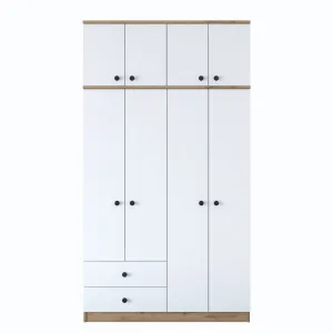 Kalune Design Šatní skříň BA 121 120 cm ořech/bílá