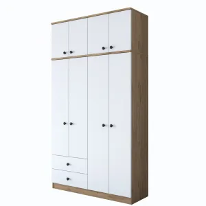 Kalune Design Šatní skříň BA 121 120 cm ořech/bílá