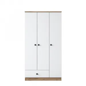Kalune Design Šatní skříň BA 117 90 cm ořech/bílá
